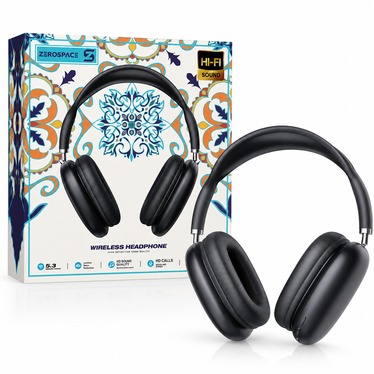 ZEROSPACE Z15 Wireless Bluetooth Headphones | Hi-Fi Sound | Bluetooth 5.3 | Type-C Charging